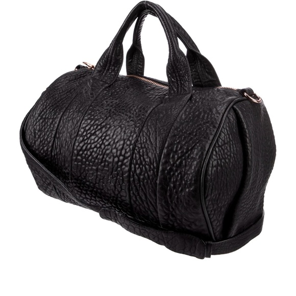 Alexander Wang Rocco Black leather handbag with Rose Gold hardware - Picture 4 of 6